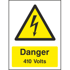 Danger 410 Volts - Portrait